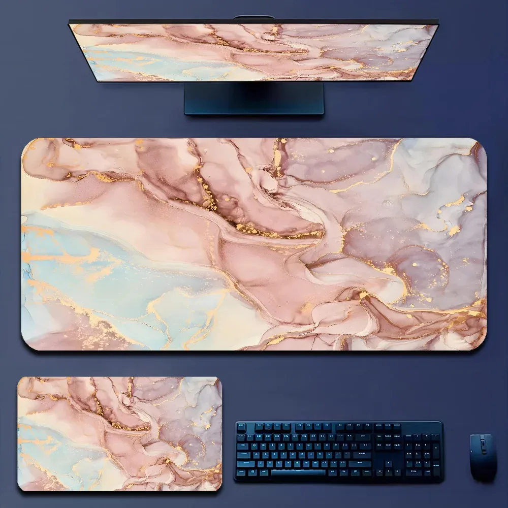 XXL marble mouse pad office desk