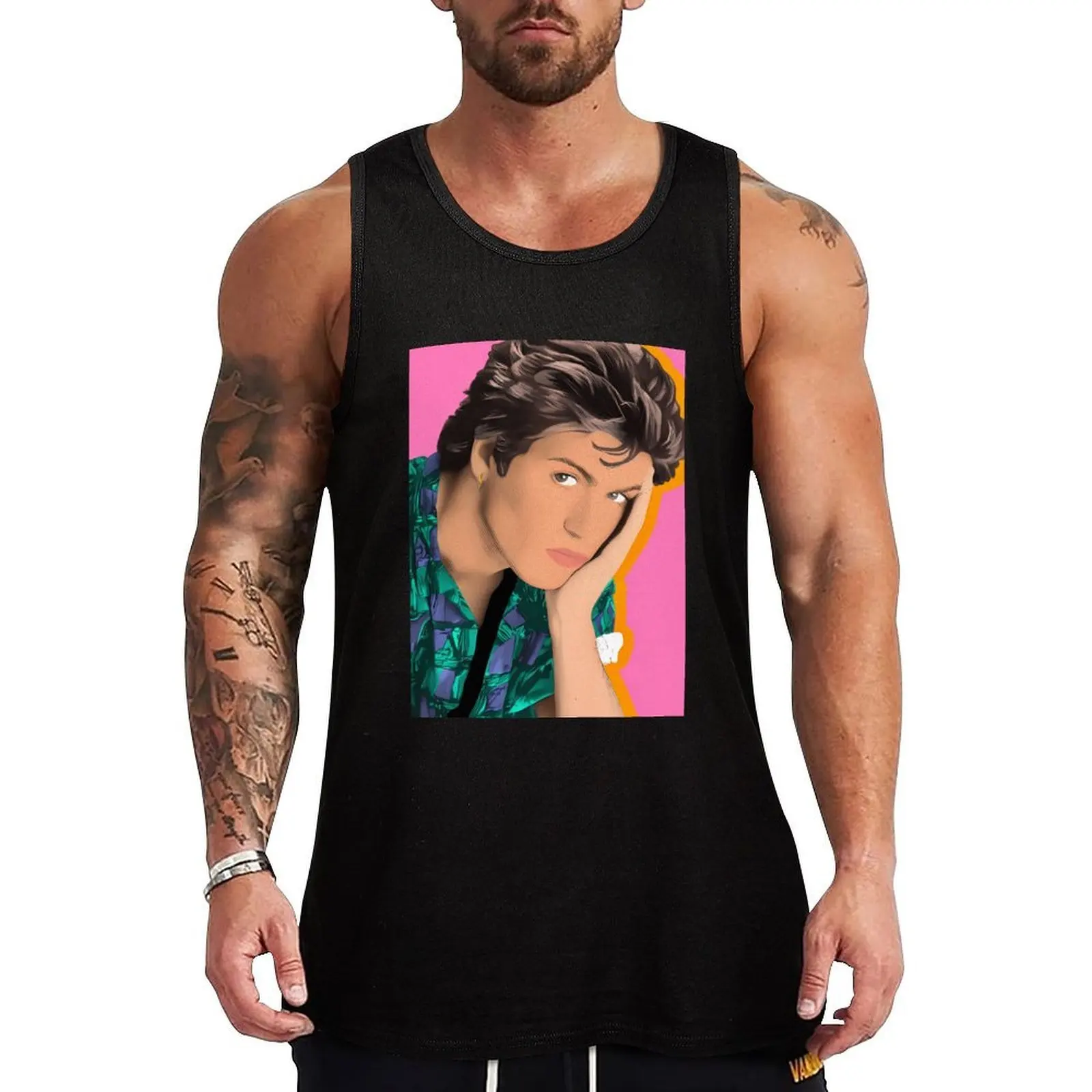

George Michael 80s Wham! Tank Top man vest sleeveless t-shirts for men Men's tops