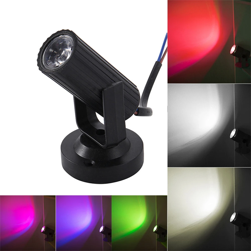 

LED Stage Spotlight Lightweight Portable Angle Adjustable Lamp Party Dance Floor RGB 360 Degree Disco Dj Bar Ktv Lighting Effect