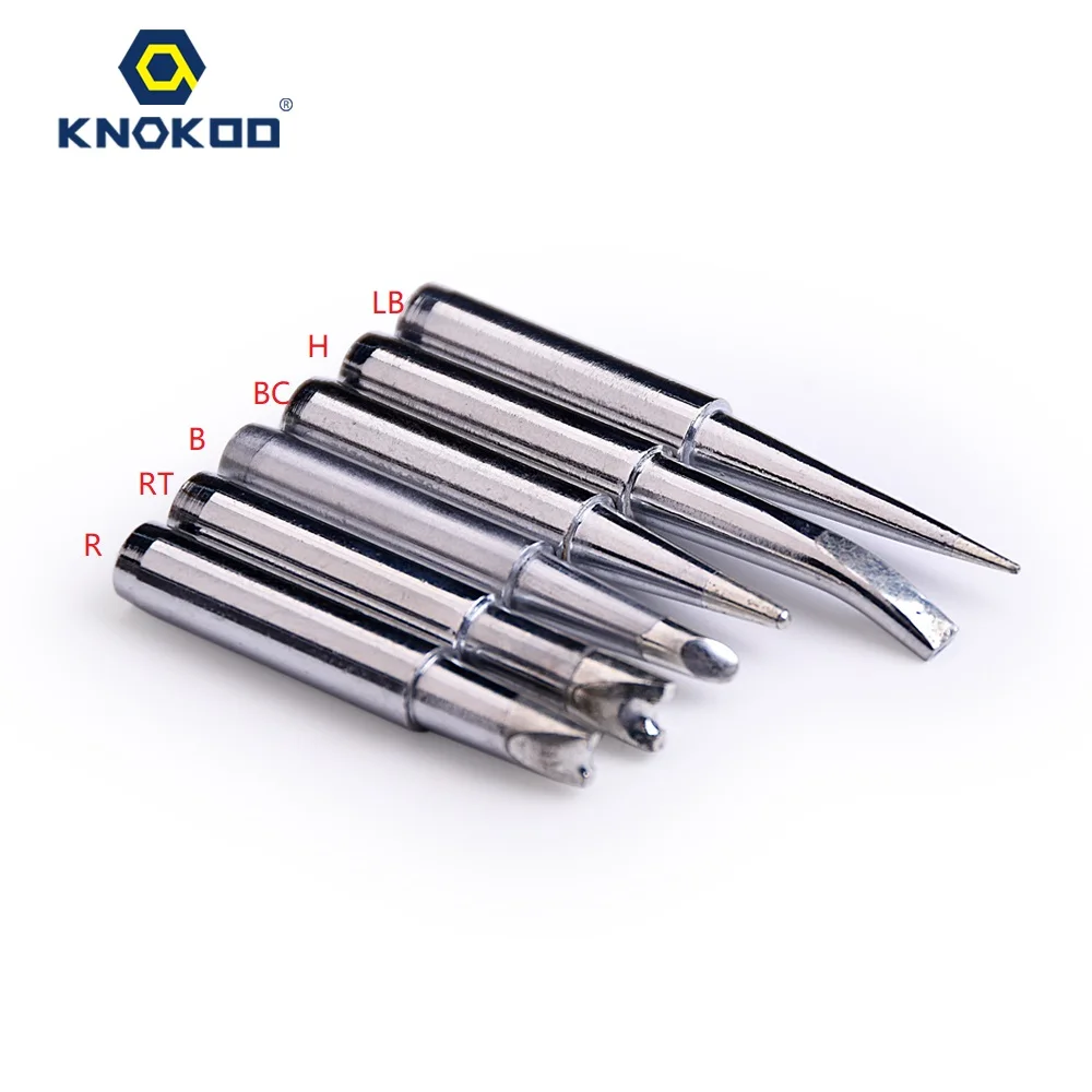 KNOKOO Wholesale High Quality 900M Solder Iron Tip 900M-T-R RT B BC H LB Lead-free For Soldering Rework Station