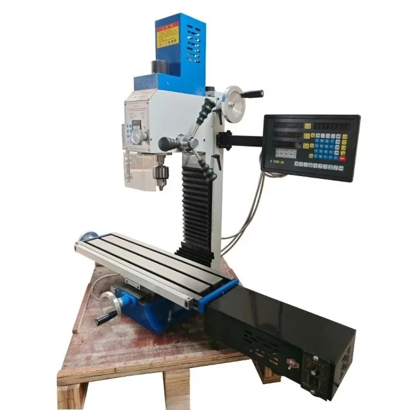 Automatic Tool Feeder with DRO, High Precision Mini Manual Drilling & Milling Machine