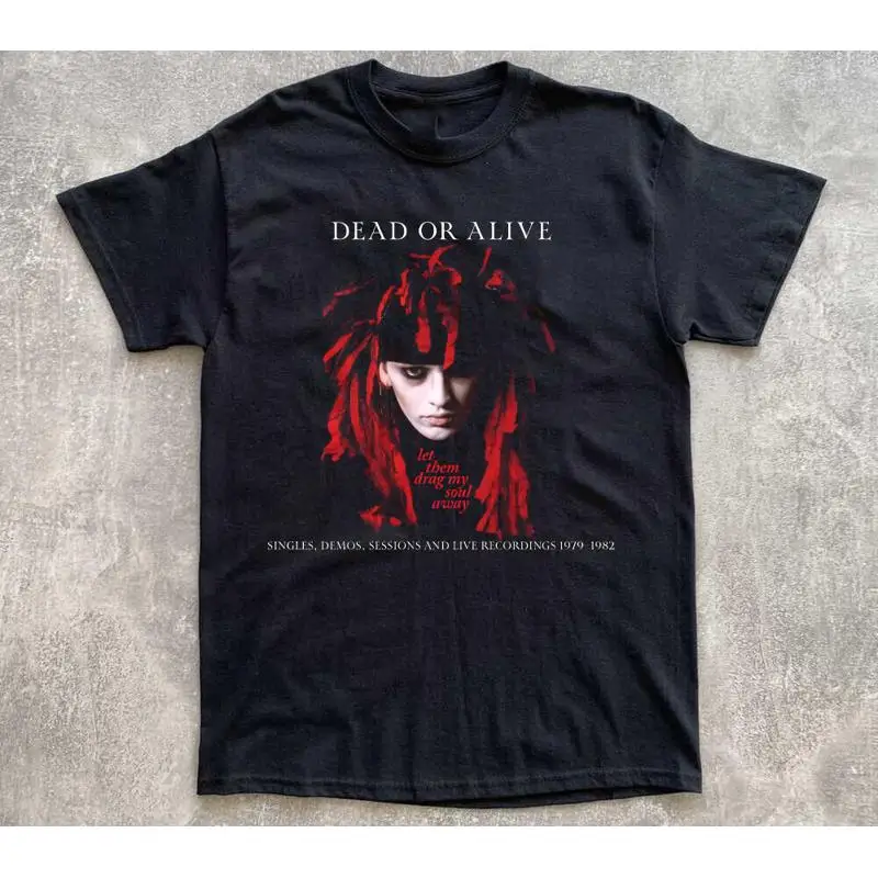 T-shirt en coton noir, groupe mort ou vivant, toutes tailles S 5Xl, Dm116