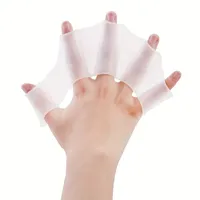 Silicone Swim Training Gloves - 1 Pair, Enhanced Grip and Control, Swimsuit for Outdoor Casual Swimming Accessories