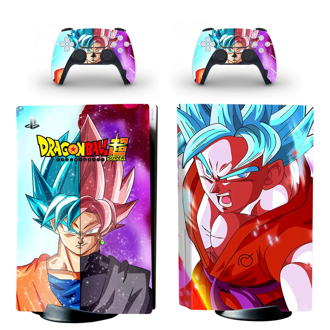 Anime Ultra Instinct Goku PS5 Disc Skin Sticker Decal Cover for Console Controller PS5 Standard Disk Skin Sticker Vinyl