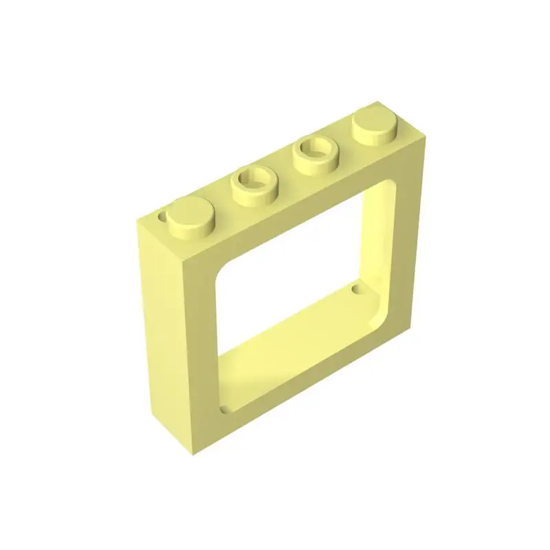 Gobricks GDS-2038 ladrillos de ventana 1x4x3 piezas de persiana de tren Compatible 6556 modelo MOC bloques de construcción niños DIY juguetes de montaje regalo