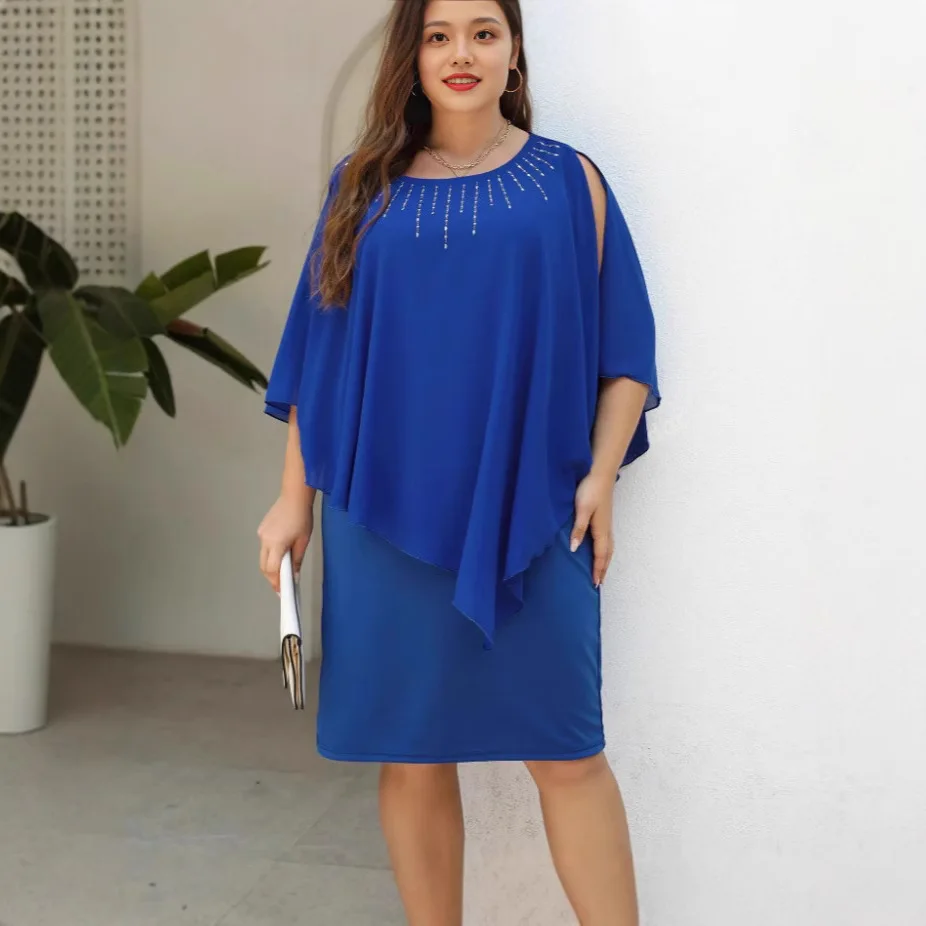 Elegante Unregelmäßige Strass Bodycon Kleid Frauen Solide Mantel Halbe Hülse Abend Hochzeit Prom Geburtstag Party Prom Kleider Weibliche