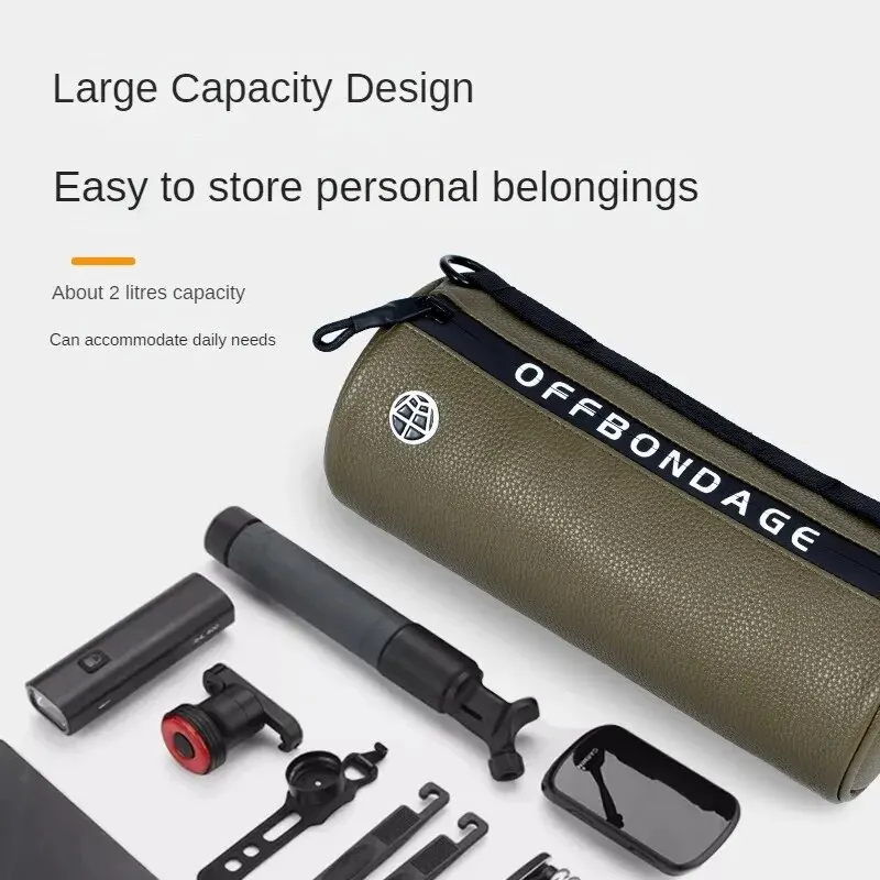 OFFBONDAGE Bicycle Front Bag Waterproof Handlebar Bag Portable Multifunctional Shoulder Bag Bike Bag Bicycle Accessories