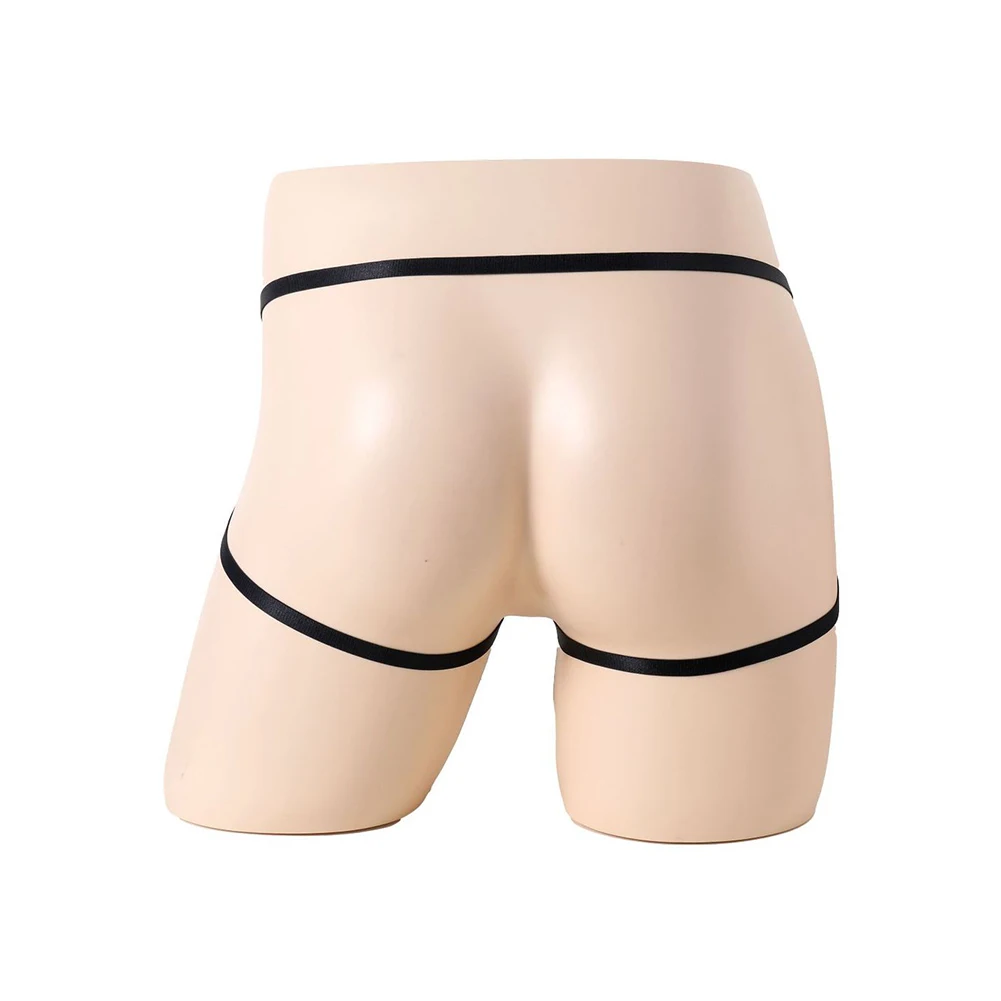 

Hollow Out Ultra-Low Men Sexy Panties JockStraps Open File T-Panties Thongs G-String Underwear Low Waist Smooth Bead Lingerie