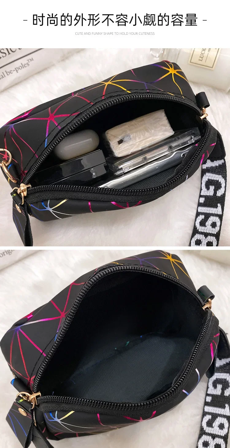 Pequenos sacos crossbody com zíper para mulheres, couro PU, bolsa mensageiro de ombro, bolsa de menina, bolsa de moda, verão, novo, 2023