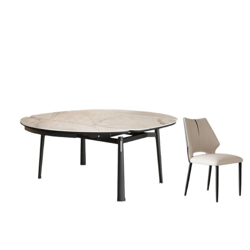 

Slate, dining table and chairs, combination, light luxury, modern, simple, household, small apartment