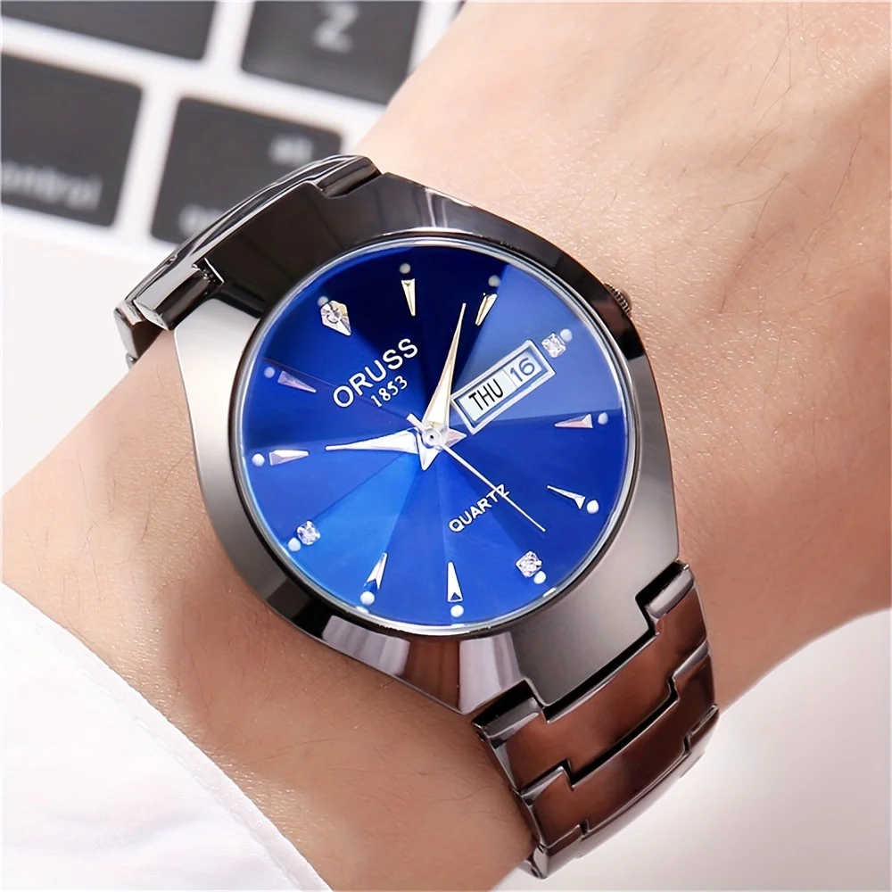 New Men\'s Watch Upscale Trend Fashion Gentleman Durable Precise Calendar Men\'s watch