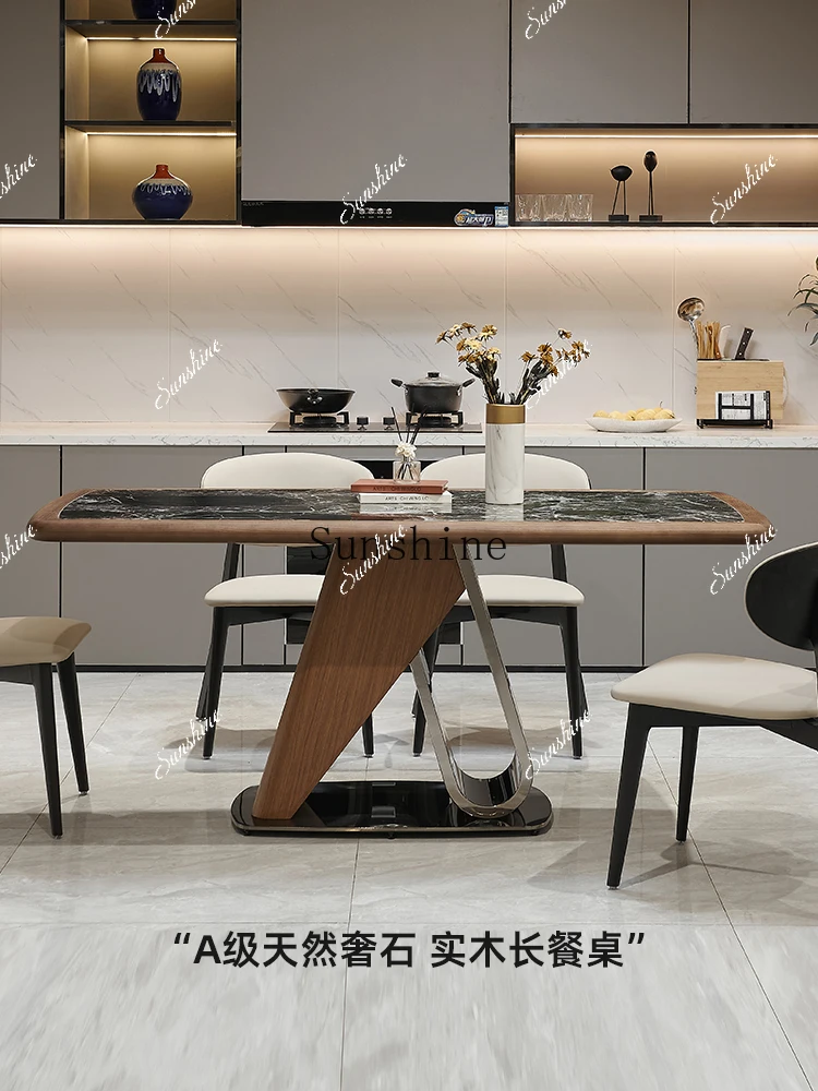 

Italian light luxury high-end small apartment simple household dining table FT