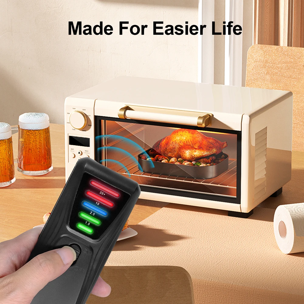 Practical Electromagnetic Radiation Detector Handheld EMF Tester EMF Meter Portable 5 LED Gauss Meter Magnetic-Field Test Meter