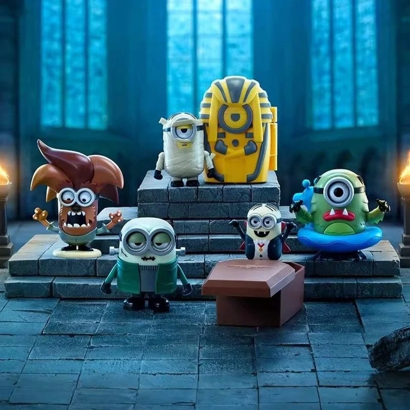 

Genuine 52TOYS Minion Monsters Series Action Figure Blind Box Movie Peripheral Winding Movable Minion Toys Doll Anime Fans Gift