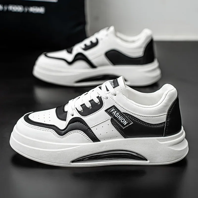 Новая дышащая мужская обувь 2025 года, корейская версия всех спортивных повседневных туфель, износостойкие нескользящие маленькие белые туфли