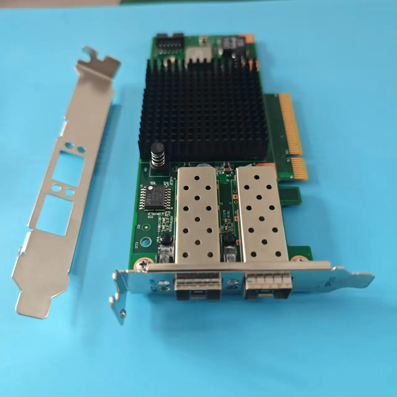 Voor Intel X520-DA2 E10G42BTDA SR2 82599ES Dual Optische Poort 10G Gigabit Glasvezel Netwerkkaart PCIE Zwart Groep Huinas
