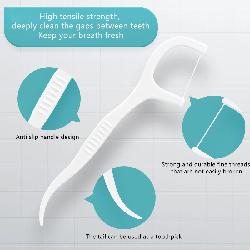 성인용 치실 스틱, 초미세 치실 홈 세트, 휴대용 이쑤시개, 스레드 치실, 150 개, 300 개, 600 개