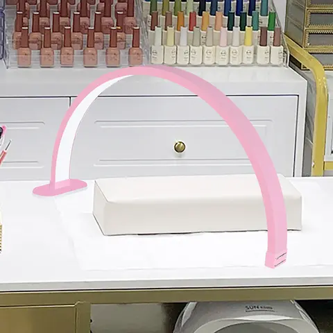 Fosoto Y10 40W LED Half Moon Lamp For Nails Beauty Salon Eyelash Extension Eyebrow Desk Lamp Manicure Nail Art Fill Light