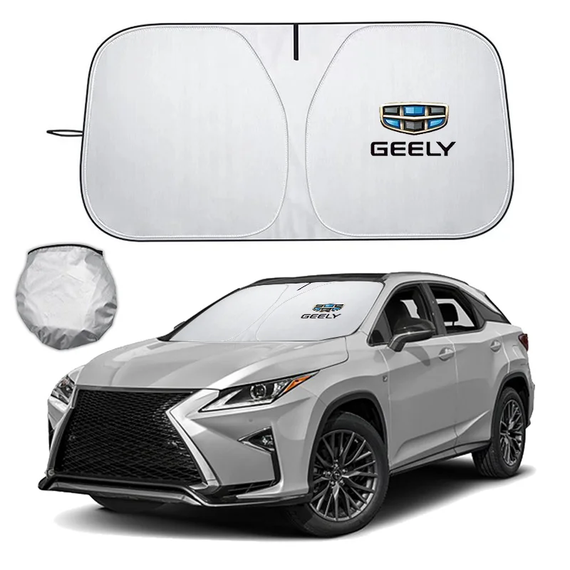 Pára-brisa do carro sun sombra capa para janela dianteira protetor solar uv para geely atlas coolray boyue nl3 emgrand x7 ex7