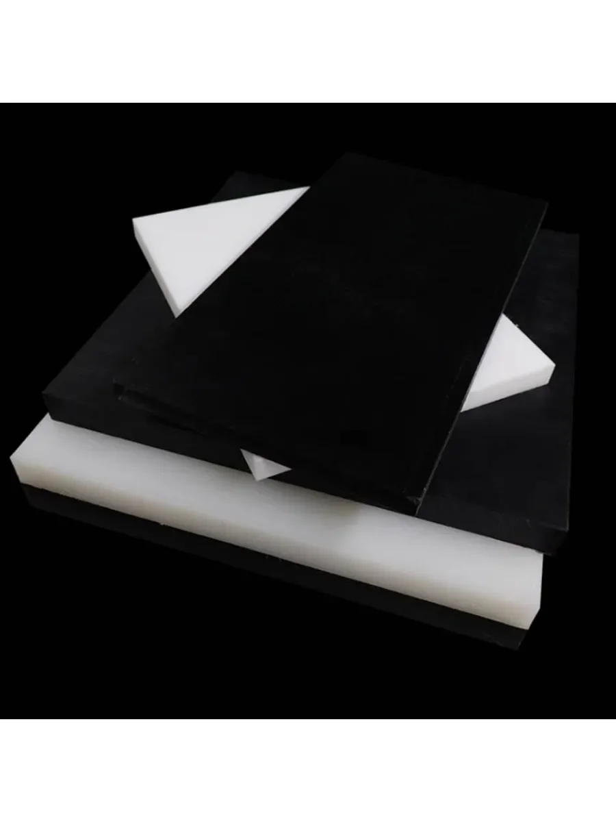 Feuille POM panneau en plastique dur noir/blanc panneau en polyoxyméthylène haute résistance 100mm ~ 300mm