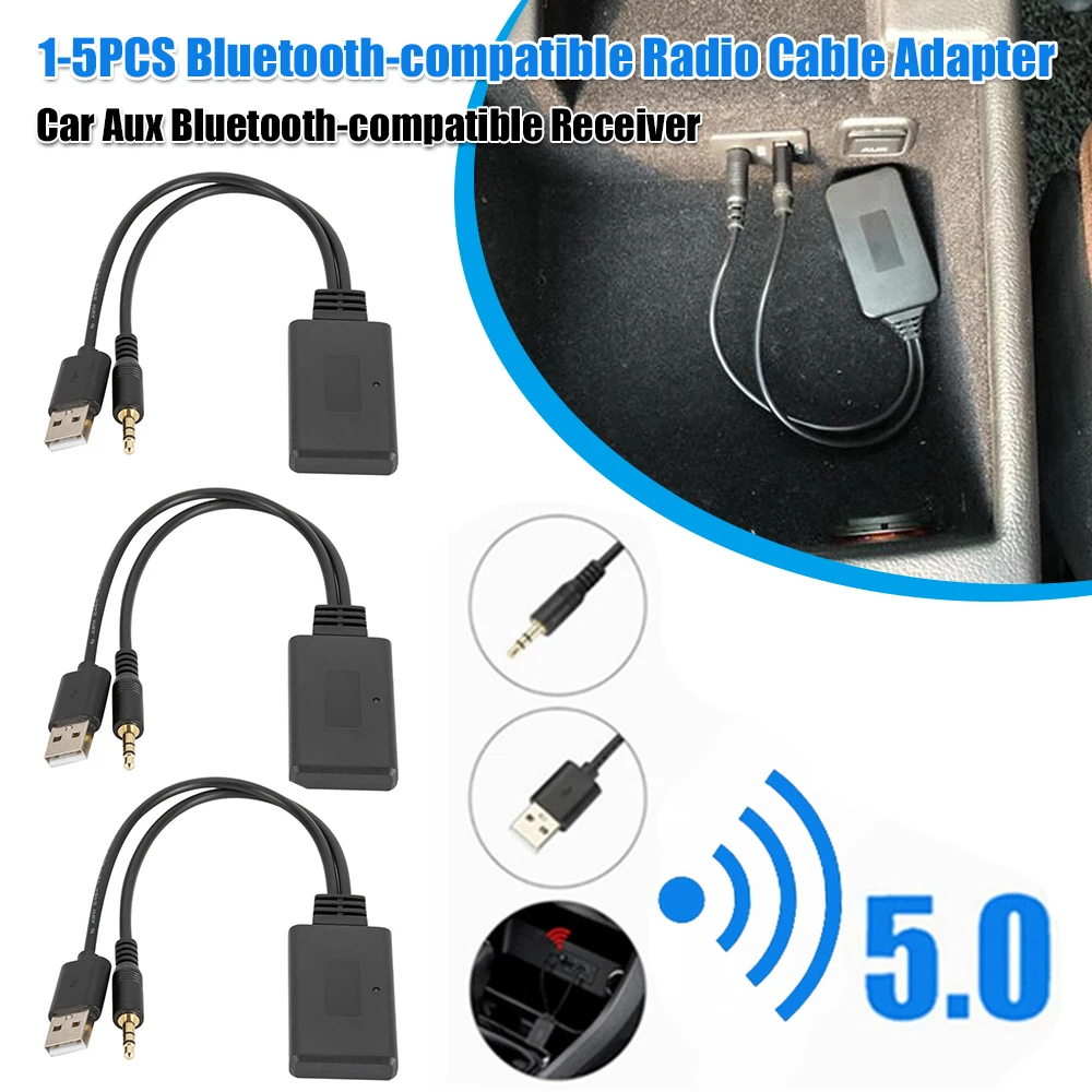 Bluetooth-compatible Music Audio Receiver Adapter Auto Accessories Universal Wireless Bluetooth-compatible Audio Receiver