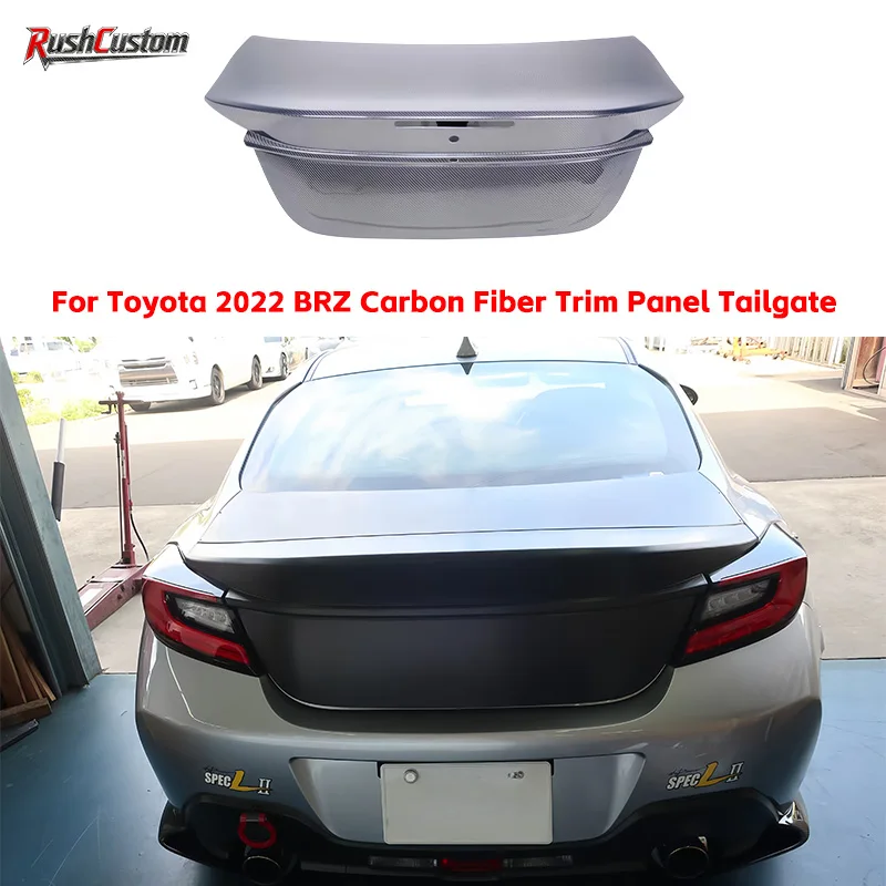

For Toyota 2022 BRZ Carbon Fiber Trim Panel Rear Lid High-Quality Trunk Lid