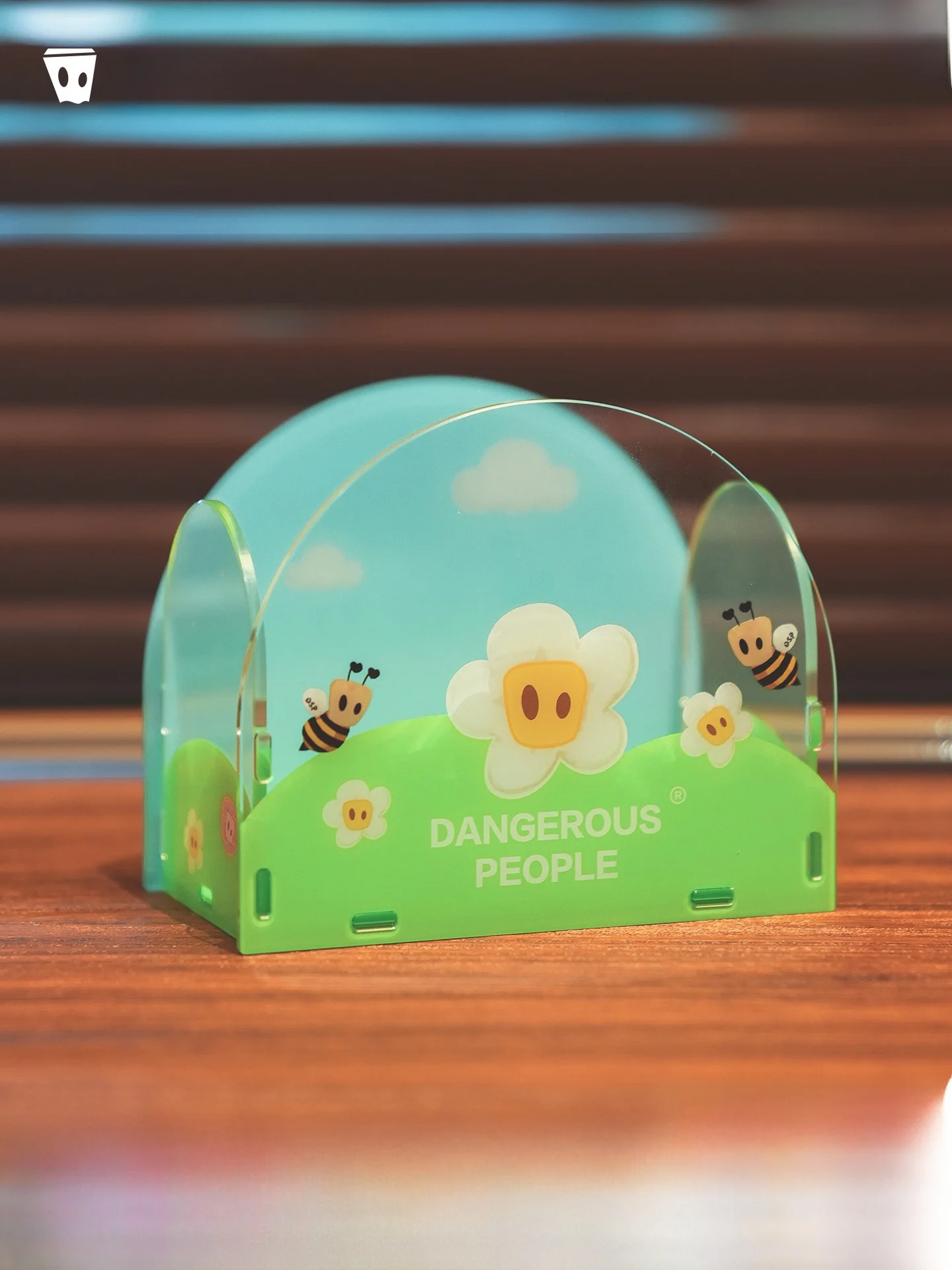

Acrylic Cartoon Pasted Storage Box Dangerous People Xue ZhiHuan DSP Daily Use Home Office Organizer Pen Holder Small Box