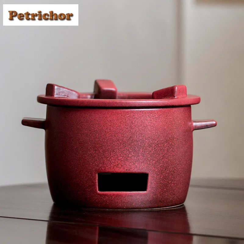 Hawthorn Red Tea Warmer Holder Alcohol Burner Stove Kettle Stand Baked Milk Jar Carbon Furnace Drinkware Accessories Craft Gift