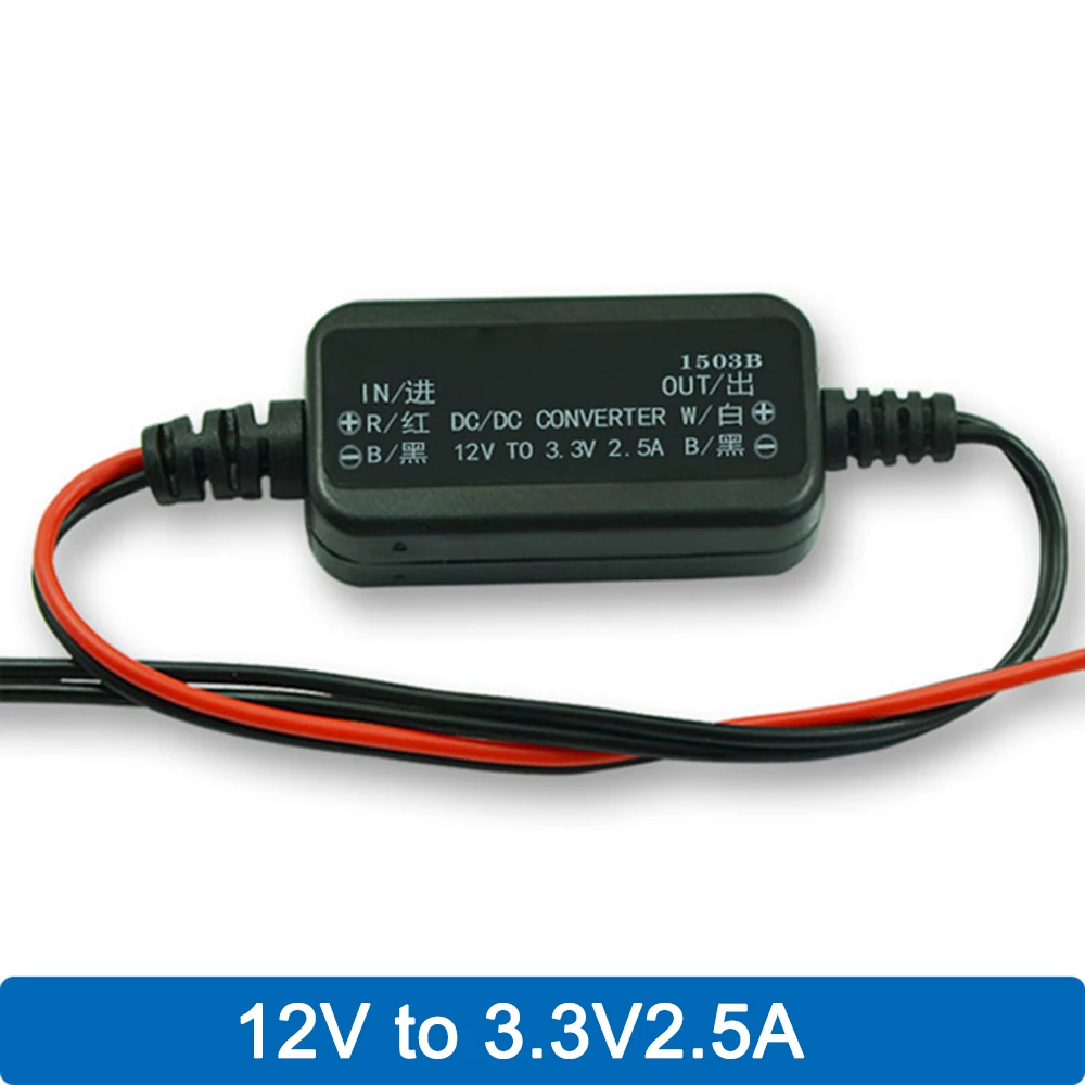 Convertisseur abati eur CC 12V à 3.3V-9V 2,5 A, étanche, protection automatique, alimentation de voiture pour véhicule, stabilisateur de courant LED