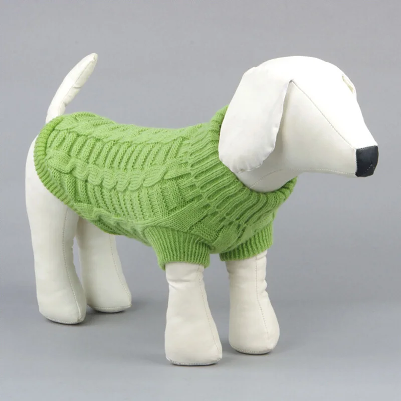 Large Small Cute Pet Dog Knitwear Outdoor Warm Puppy Coats Sweater Clothes Jumper