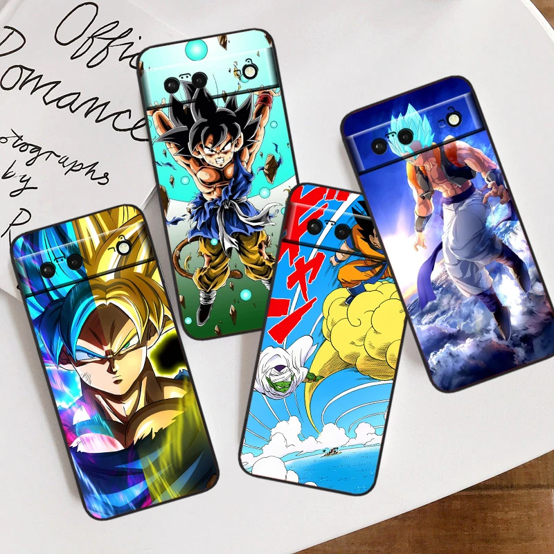 Anime DB-D-Dragons B-Balls Cool For Google Pixel 9 8 7A 7 6A 6 5A 5 4 4A XL 5G Black Silicon Shockproof Shell Back Phone Case