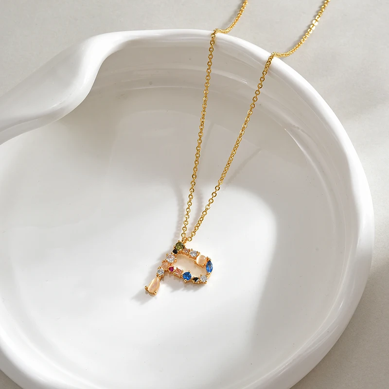 Women's 925 Silver Initial Necklace, Personalised Gift