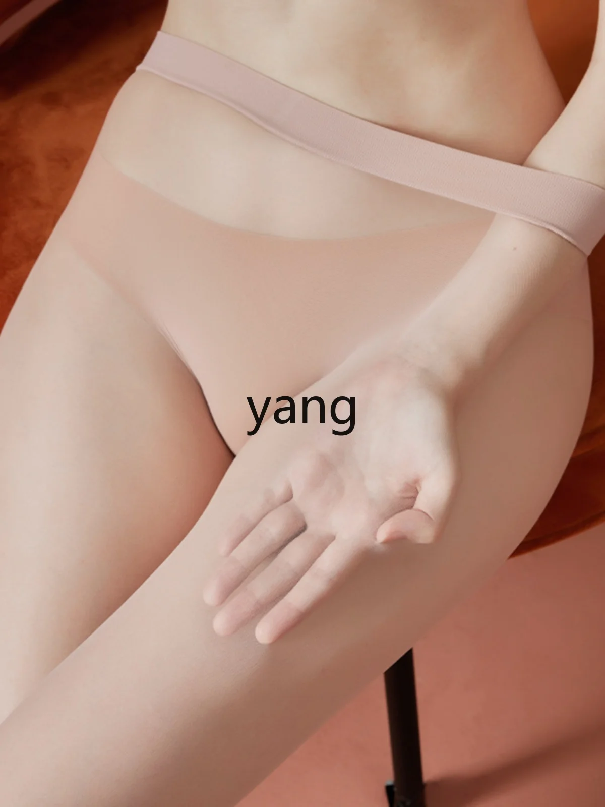 YJQ narrow edge seamless black stockings seamless ultra-thin fully transparent large size extended pantyhose