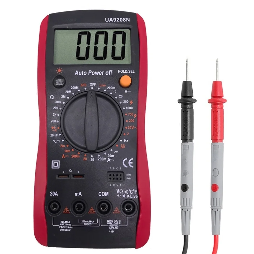 

Electrical Troubleshooting Black Digital Multimeter Voltage Current Resistance Data Hold Function Auto Power-off