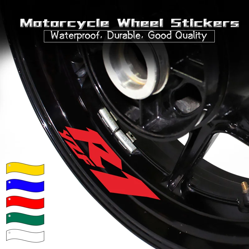 

New Decal Stickers For YZF-R1 YZF-R6 YZF-R25 Motorcycle Wheel Outer Rim Reflective Waterproof Decorative Sticker r1 r6 r25