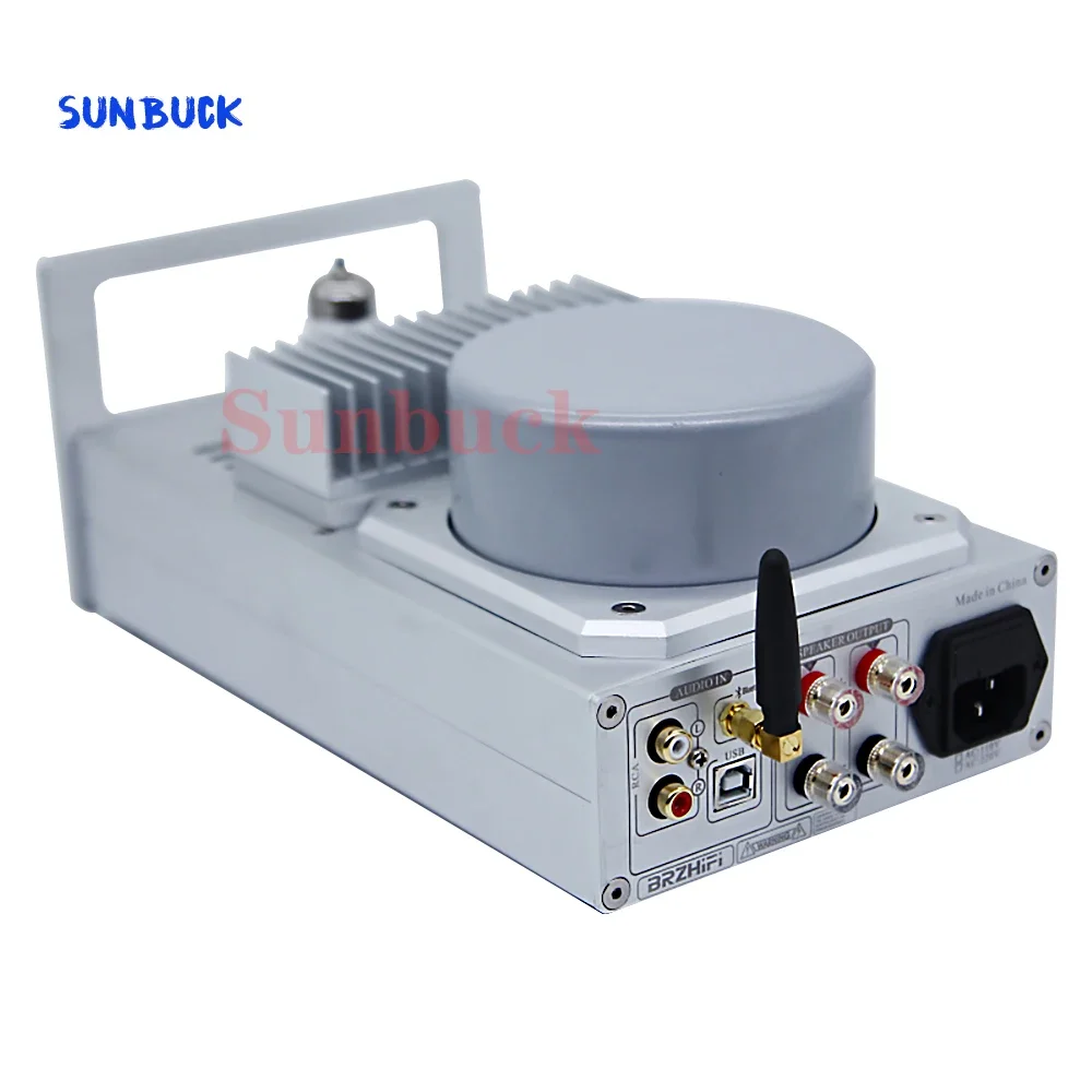 Sunbuck STK407-050 40W*2 Tube Transistor Combined 6H3 Tube Amplifier Bluetooth Power Amplifier Audio