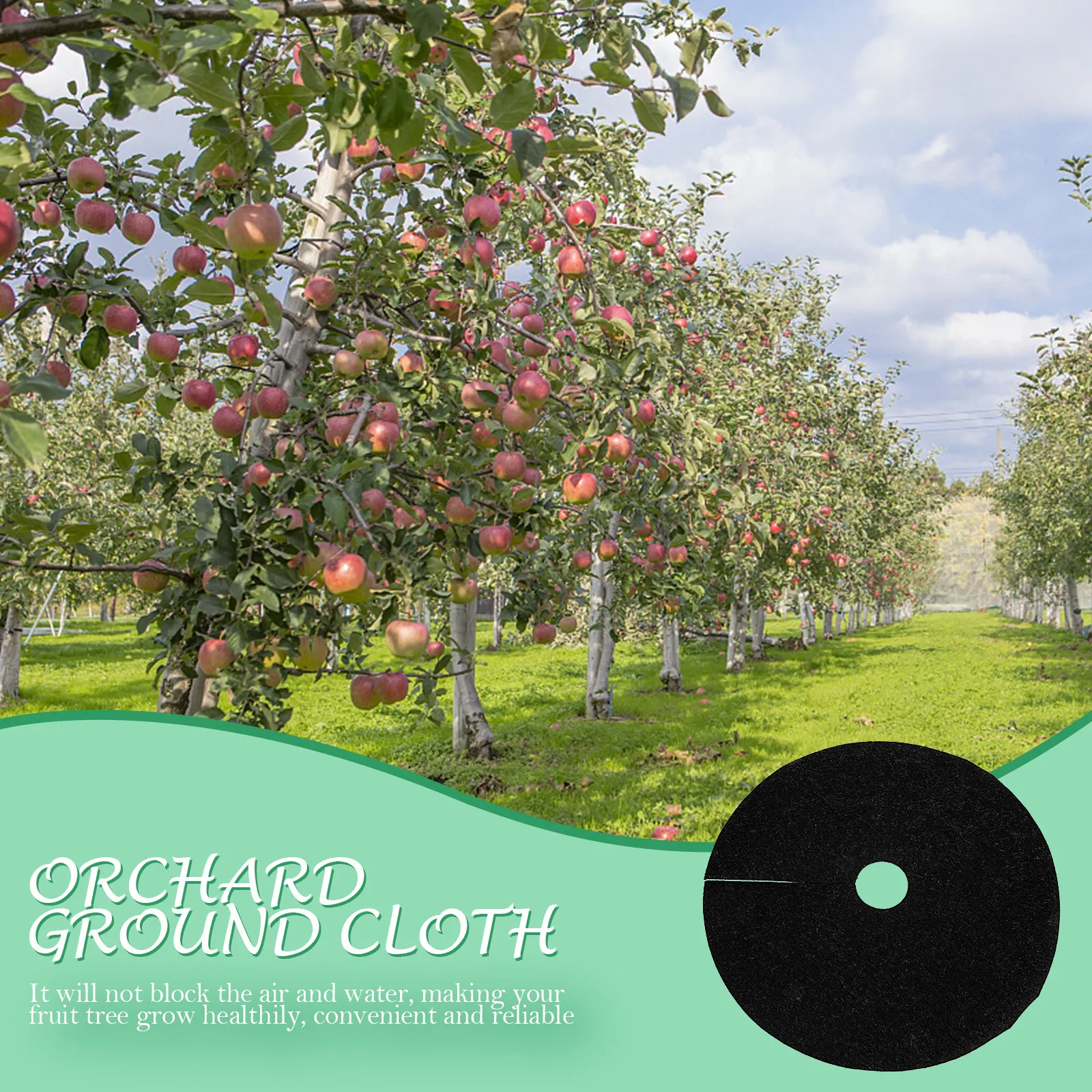 

20 шт. круглых защитных матов для деревьев для сада, фермы, сада-огорода: прочная нетканая ткань для борьбы с сорняками, контроля роста растений и предотвращения вытеснения почвы