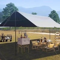 Outdoor Portable Hexagonal Shelter Waterproof Sunshade Vinyl Family Survival Party Shelter Tourist Nature Hike Camping Hiking