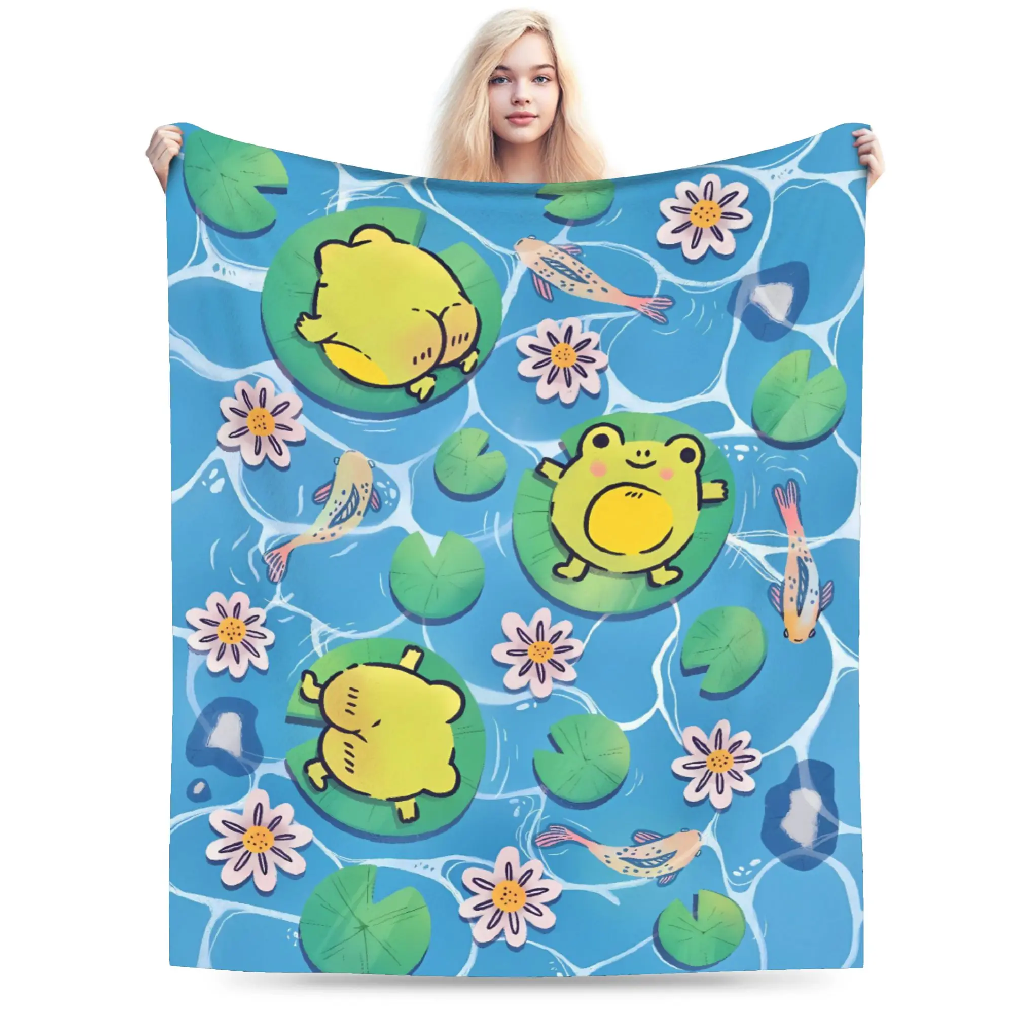 Little frogs butts to brighten up your day Blankets Quality Warm Soft  Bedding Throws Spring Travel Couch Chair Funny Bedspread