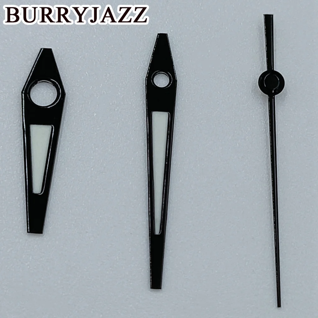 BURRYJAZZ NH35 NH36 NH38 7S26 7S36 4R35 4R36 Uhrzeiger Schwarz Weiß/Schwarz Grau Zeiger Grün Leuchtend – Detail 8