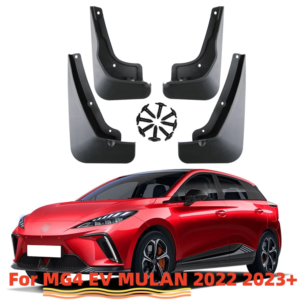 4x Błotnik do MG 4 MG4 EV Mulan Hatchback 2022 2023 Chlapacze Chlapacze Błotniki Błotniki Przednie Tylne Stylizacja Akcesoria Samochodowe