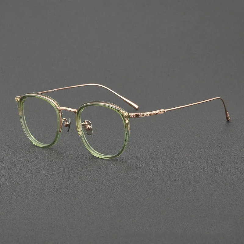 

High Quality Ultra Light Optical Transparent Designer Eyeglasses Exquisite Delicate Patterns Vintage Glasses Frames for Women