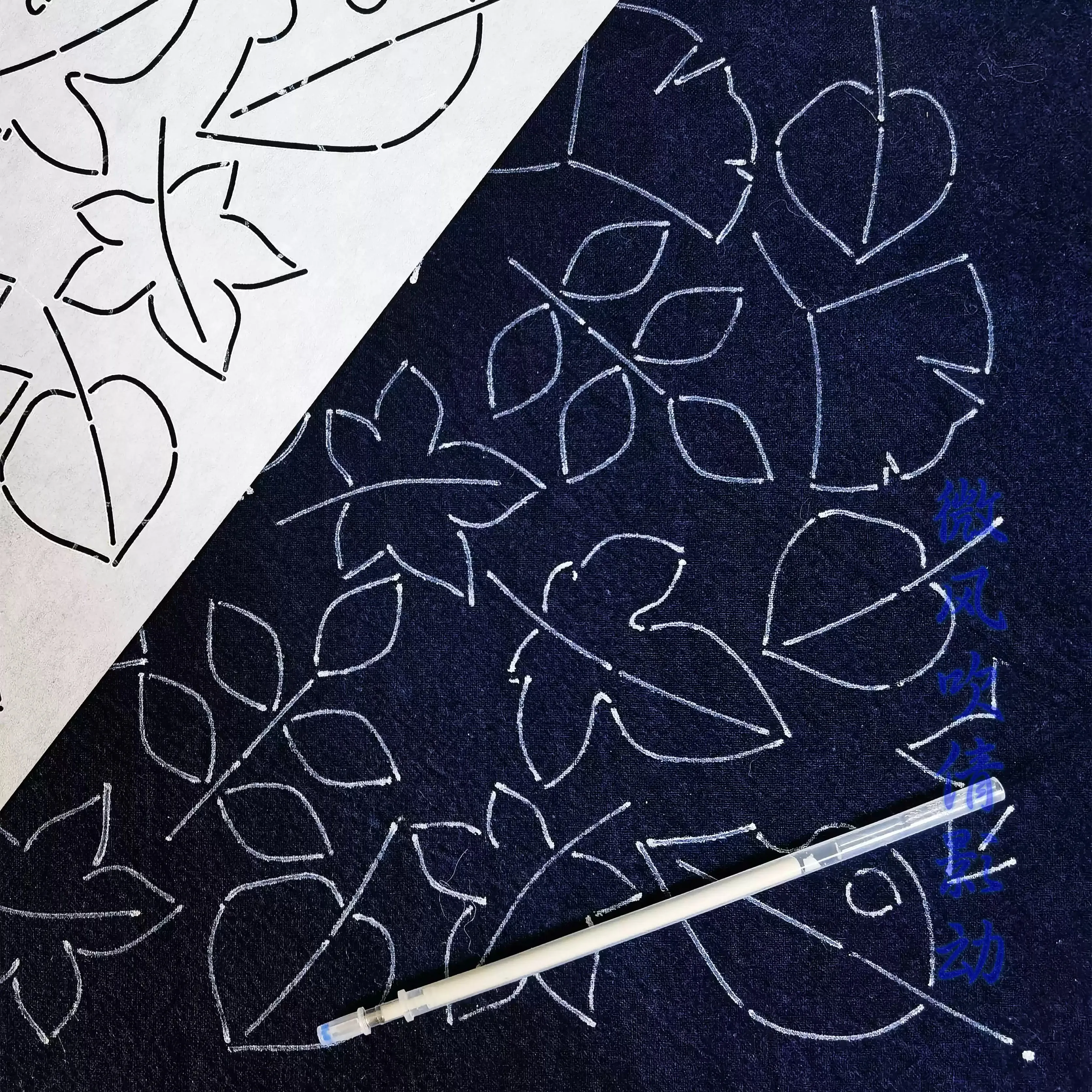 

Ткань с осенними листьями, шаблоны для квилтинга, трафареты Sashiko, многоразовые ПЭТ-сервизионные изделия для вышивки, подставки, инструмент для рисования ткани