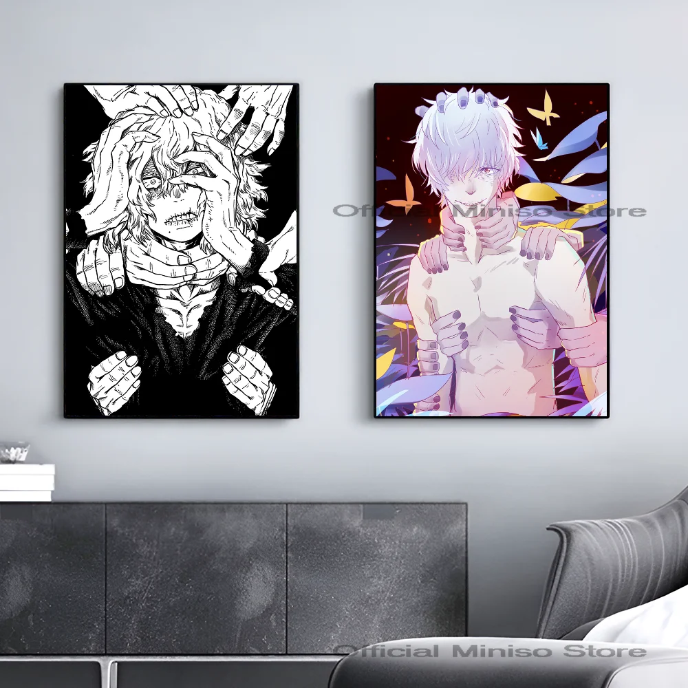 1szt My Hero Academia Tomura Shigaraki Anime Plakat Samoprzylepna Sztuka Wodoodporna Papierowa Naklejka Kawiarnia Bar Pokój Dekoracja Ścienna