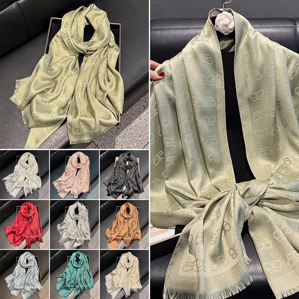 حجاب فاخر للسيدات من القطن الأيوسل للحماية من الشمس شال نسائي مطبوع