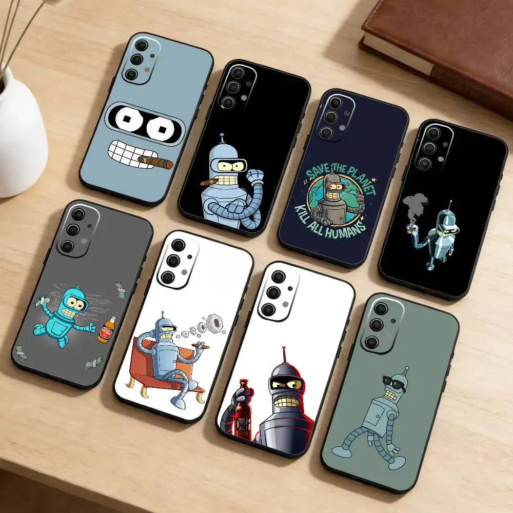 

F-Futurama Anime B-Bender Phone Case For Samsung Galaxy A73,A72,A71,A70,A52,A51 Others Soft Black Cover