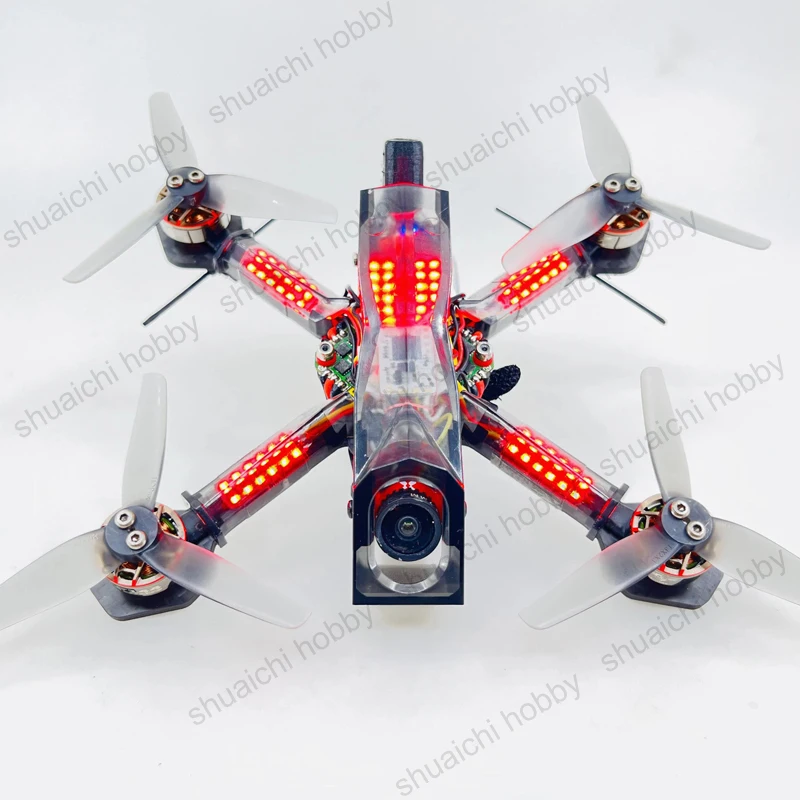 Programável Racing Drone Arm Light Kit, 72 contas de lâmpada de alto brilho, Onboard BEC para Tiny Trainer, 2-6S, FPV, 1Set