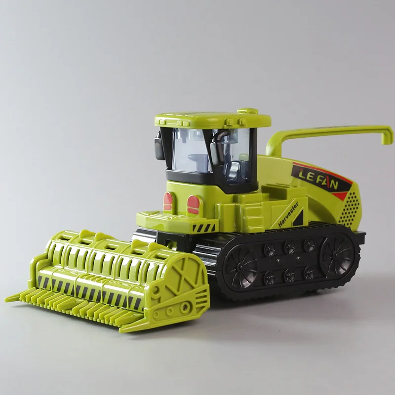 Children's combine harvester  farm toy car boy baby inertia resistant drop resistant engineering car tractor small car