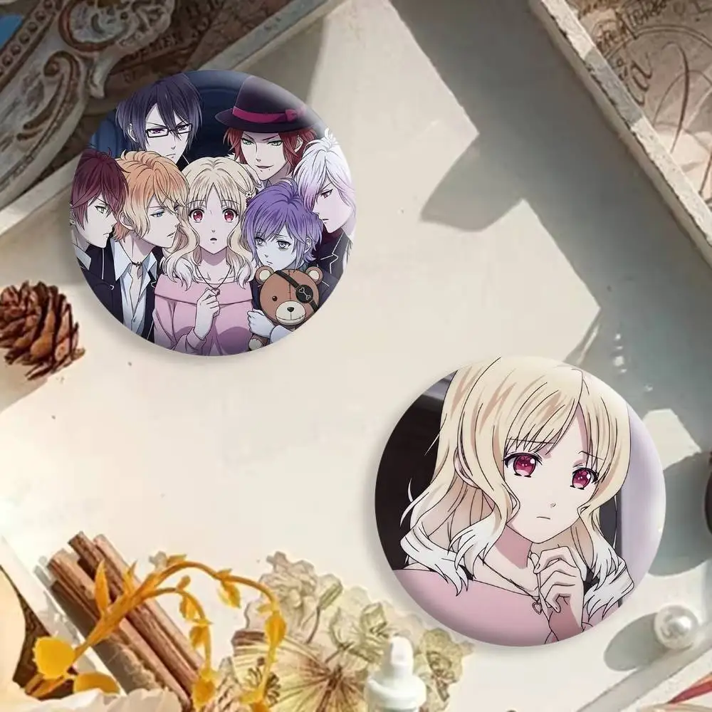Cartoon D-Diabolik Lovers Badges Creative Tinplate Button PinsBrooch Badge Clothes Backpack