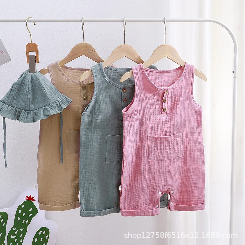 

2025 Baby bodysuit Customized processing of baby cotton yarn onesies can be designed and sealed according to customer requiremen